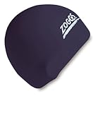  Zoggs - Gorro de natación, látex, Color Negro