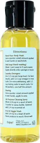 Image of Claya Unscented Liquid Castile Soap- Travel size 3pack