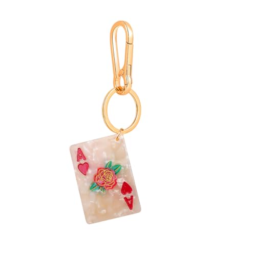 Japanese Maneki Neko Lucky Cat Keychain - Good Luck Charm Key Ring & Bag Clip Accessory for Purse