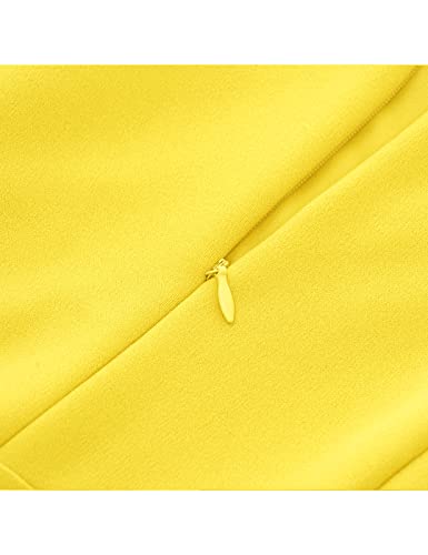 Image of HomRain Women's Church Dresses Modest Bell Sleeve Wedding Guest Cocktail Tea Party Vintage Evening Dress