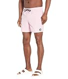 Volcom Men's Standard Lido Solid 16" Swim Surf Trunk, Reef Pink, Small