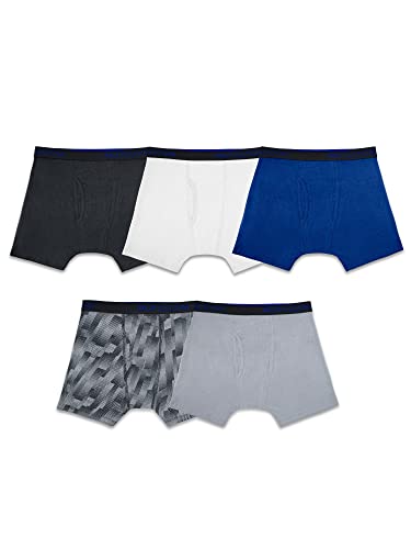 Image of Fruit of the Loom boys And Toddler Boxer Briefs, Tag Free & Breathable Underwear, Assorted Color Multipacks