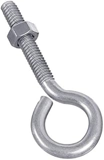Eye Bolt With Hex Nuts, Stainless Steel, 5/16 x 3-1/4-In.