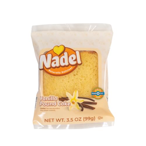 Image of Nadel - NATURALLY DELICIOUS POUND CAKE SLICES (4 Pack) Sweet Breads & Cakes, Back to School lunch snack, breakfast bar