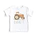 Personalized Orange Tractor Toddler Shirt - Cute Custom Name Farmer - Farm Tractor Tee - Boho Natural Kids Shirts