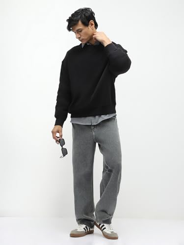 Image of Urbano Fashion Men's Loose Baggy Fit Cargo Carpenter Jeans with 6 Pockets Non-Stretchable