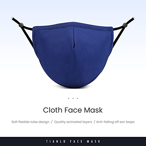 Tianlu Breathable Face Mask With Nose Wire & Adjustable Ear Loops, 5 Pcs Reusable 3-Ply (Fashion Style) #TOP2