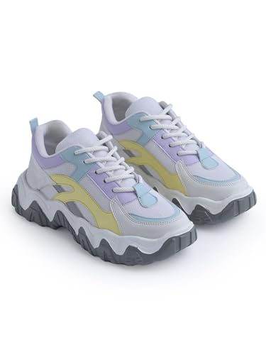 Image of JM LOOKS Women's Chunky Mesh Sneakers Casual Shoes Sporty, Stylish, and Built for All-Day Comfort