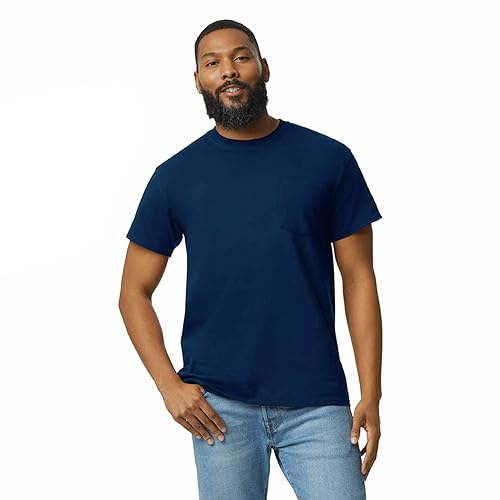 Image of Gildan Adult Ultra Cotton T-Shirt with Pocket, Style G2300, 2-Pack