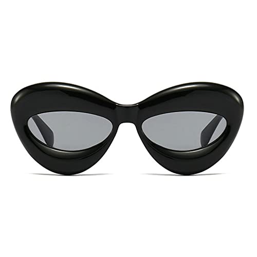 COTIA Retro Cat Eye Candy Color Sunglasses Women Fashion Punk Hip Hop Oval Lens Shades UV400 Men Unique Sun Glasses2