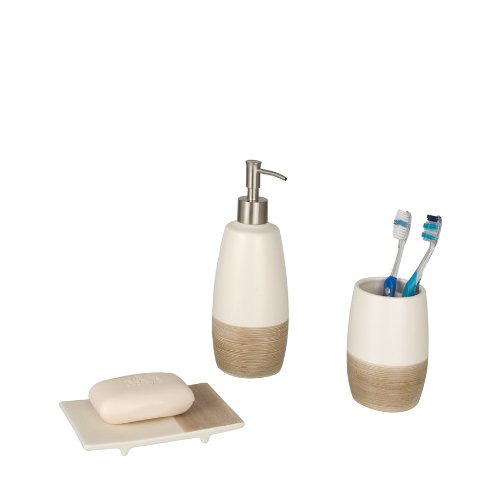 Wenko Portasapone, Ceramica, 9,4 x 2,1 x 14,8 cm