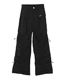 [エックスガール] オーバーサイズドポケットパンツ OVERSIZED POCKET PANTS 105254031011 BLACK M