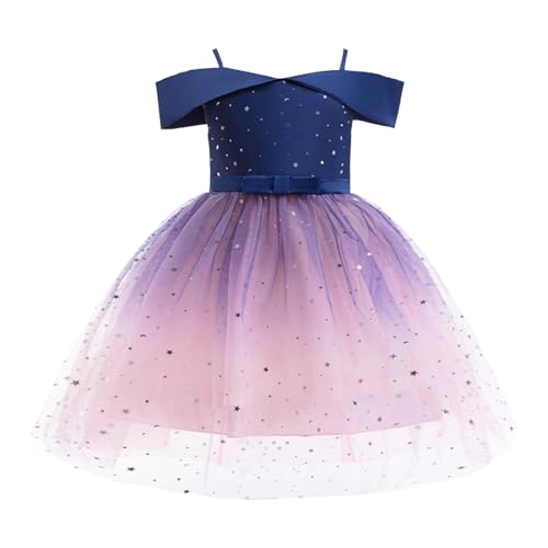 ピアノ発表会 ドレス 女の子 フォーマルドレス ロングドレス 演奏会 キッズ ワンピース 袖なし 子供ドレス ガールズ ゆったり チュール セレモニードレス フォーマル お呼ばれ パーディー 入園式 結婚式 衣装(ネイビー,130)