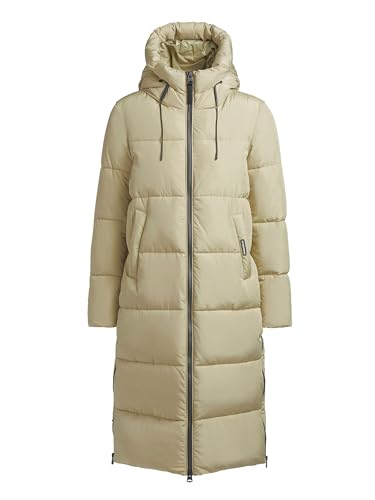 KHUJO Miri Damen Wintermantel Steppmantel Mantel Winterjacke Coat (DE/NL/SE/PL, Alphanumerisch, S, Regular, Regular, Eucalyptus-green)