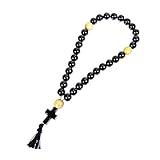 Gagat Rosenkranz mit Kreuz |feine Handarbeit