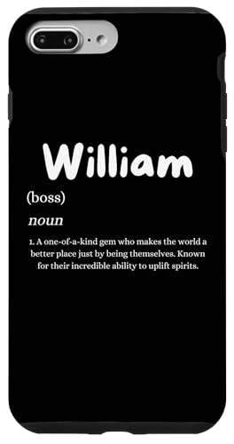 William Definition ���O����J�X�^���R�X�`���[�� �X�}�z�P�[�X iPhone 7 Plus/8 Plus �p