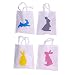 Bulk 24 Pack Easter Egg Hunt Tote Bag Assortment - Four Colorful Styles Ready For The Largest Easter Event