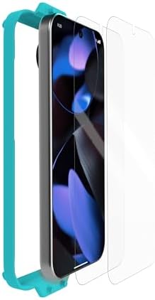 Mous Tempered Glass Screen Protector for Google Pixel 9 Pro XL, 9H Hardness, Tempered Glass, Pack of 2, Water and Oil Resistant