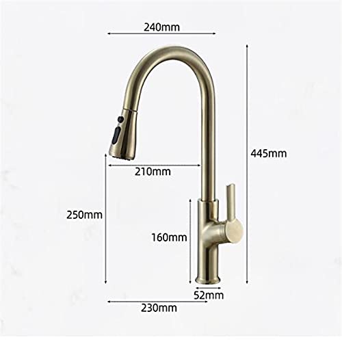 Bar Sink Faucet Canada Kitchen Sink Faucet For Bar Farmhouse Commercial, Brass Antique Deck Mount Kitchen Sink Mixer, Single Lever Taps, Swivel Rotating Kitchen Faucet Moen Bar Faucet