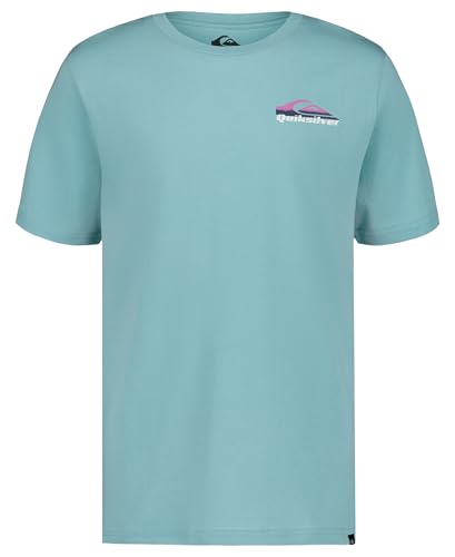 Image of Quiksilver Boys' Short Sleeve Logo Graphic T-Shirt, Soft & Comfortable, Regular Fit