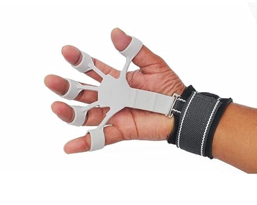 Image of Fitfix Combo of 1 Adjustable Hand Gripper and 2 Finger Gripper Multi Tension 6 Months Warranty Strengthener for Gym Workout Hand Exercise Equipment (Forearm Exerciser Advanced + Hand Gripper)
