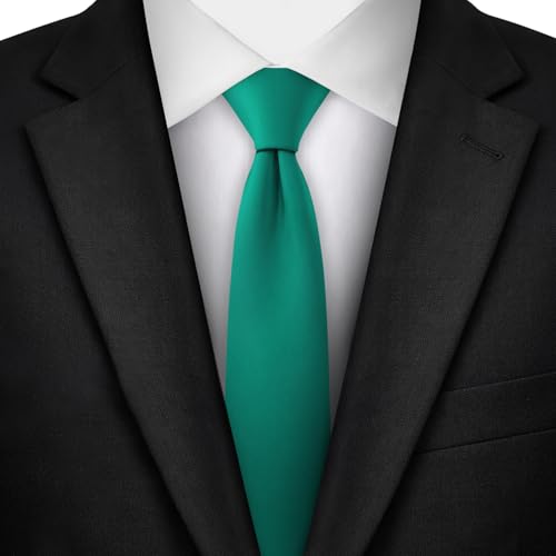 Image of Jacob Alexander Men's Skinny Width 2 inch Solid Color Tie