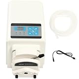 Variable Speed Peristaltic Pump with Pump Head Flow Rate 0.07-380m/min, 0.1-100rpm Industrial Liquid Metering Pump with #17 Tube(13.1ft)
