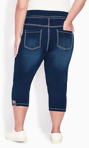 Women's Plus Size Lattice Butter Denim4
