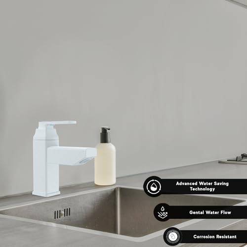 Image of RN PTMT Superior Plastic Faucet Pillar Tap for Washbasin Deck Mount | Bathroom Wash Basin Tap, RNABP18B06 Marble - (Pillar Cock) | 20mm(3 /4 inch) Cartridge