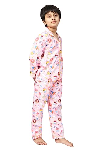 Image of Kids Nightwear Printed Full Sleeves Shirt-Pyjama Set for Kid's Baby and Child's Unisex