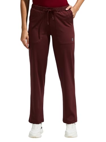Image of DOMIN8 Women Functional Multi-Pocket Super Stretchable Wrinkle Resistant Track Pants with Elasticated Waistband & Drawstring | Sports Track Pant for Women|Moisture Wicking Lightweight Track Pant