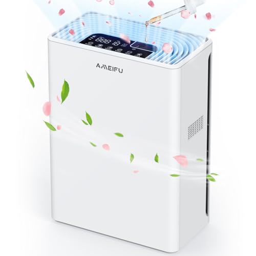 Air Purifiers for Home Large Room up to 1840sq.ft, 2024 Upgraded H13 True Hepa Air Purifiers for Home, Pets Hair, Dander, Smoke, Pollen, 3 Fan Speeds, Aromatherapy Function