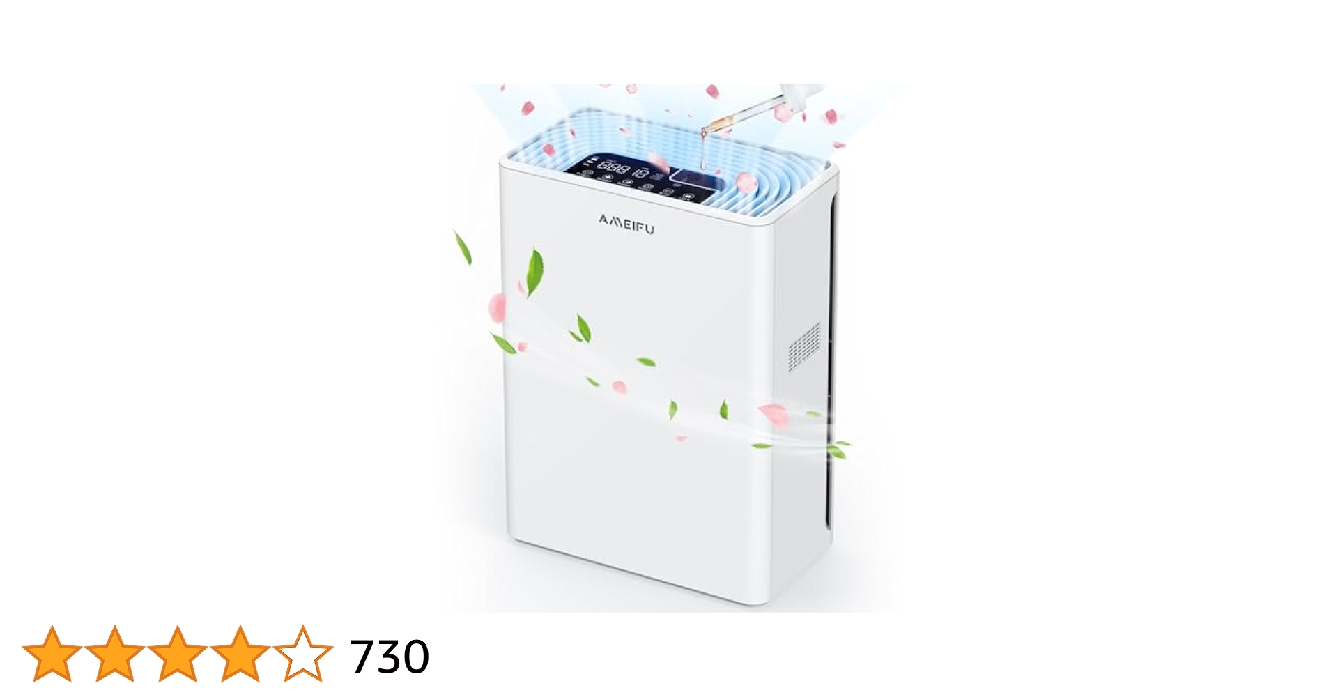 AMEIFU 空気清浄機 FXAP2W(新モデル)　2/2 開封 通電30秒のみ Amazon.co.jp: 空気清浄機【初登場・ダブルフィルター・浄化強力
