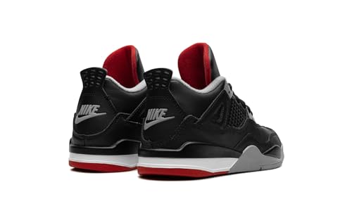 NIKE Jordan 4 “Bred Reimagined” Pre School Size 13.5C Black/Fire Red-Cement Grey (BQ7669-006)3