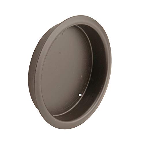 Prime-Line N 7208 Tirador de Dedo para Puerta de Clóset de 2 Pulgadas en Bronce Clásico (Paquete de 2) miniatura 1