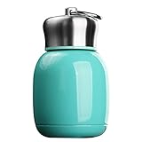 280ML/9.5Oz Small Mini Vacuum Insulated Water Bottle Portable Leakproof Travel Mug Stainless Steel Cold and Hot Thermal Flask for Kids Children Women School Office Lunch Coffee Milk Tea (Blue)