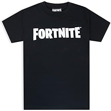 Fortnite Logo Boys T-Shirt Black Short 