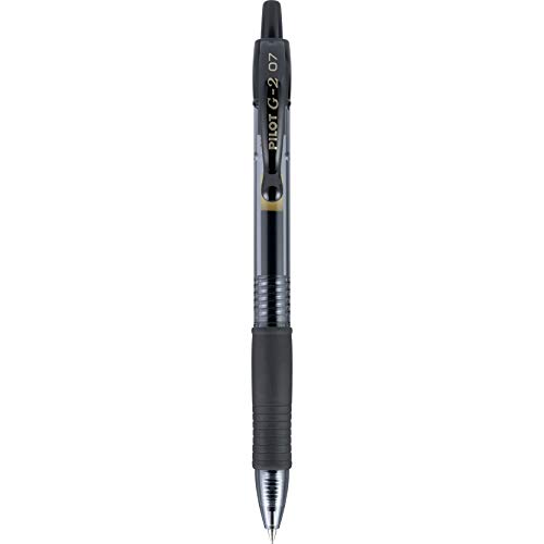 Image of Pilot G2 Retractable Premium Gel Ink Roller Ball Pen, Fine Point, Single Pen, Black Ink (31026)