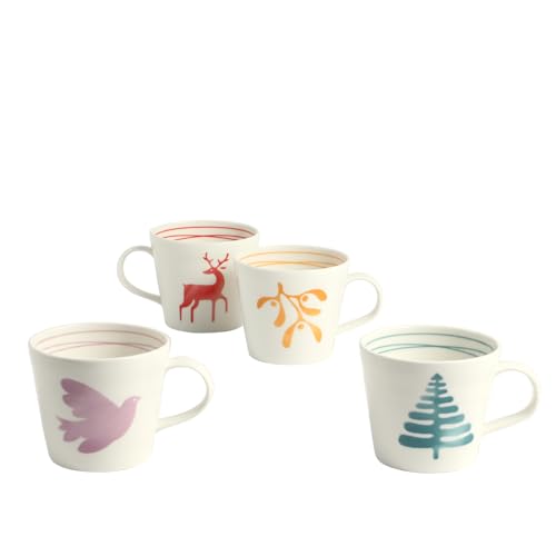 Royal Doulton 1815 Christmas Mug 400ml 13.5oz MXPTN Set of 4