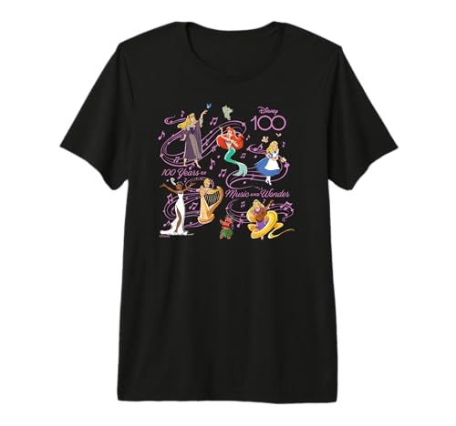 T-shirt Disney Princess Songs en coton premium idéal pour vos sorties d'été
