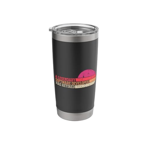A Legendary Software Developer Has Retired Funny Retirement Stainless Steel Insulated Tumbler