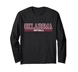 Oklahoma Softball Long Sleeve T-Shirt, Adult Unisex, Black, X-Large