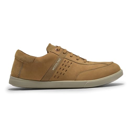 Image of Woodland Men Camel Casual Shoes