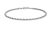 Produktbild Tuscany Silver Zopfkette Armband Sterling Silber Diamant-geschnitten 19cm/7.5'