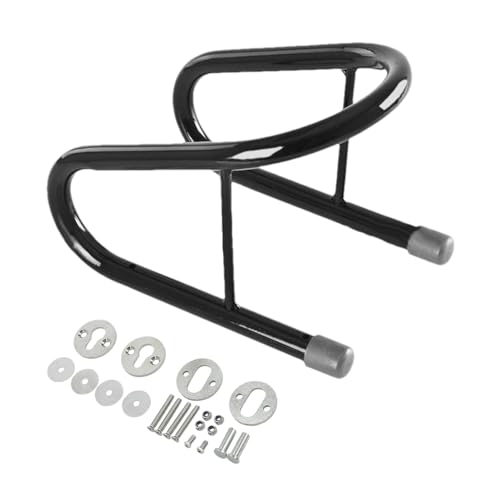 Sirseon Cuñas de rueda para remolques, cuñas para remolques, soporte organizador de ruedas de motocicleta, de acero inoxidable, fácil de instalar para la rueda delantera de la bicicleta