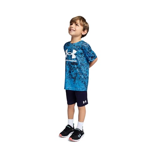 Image of Under Armour Boys' 2-piece Short Sleeve Graphic T-Shirt and Shorts Set, Lightweight & Breathable