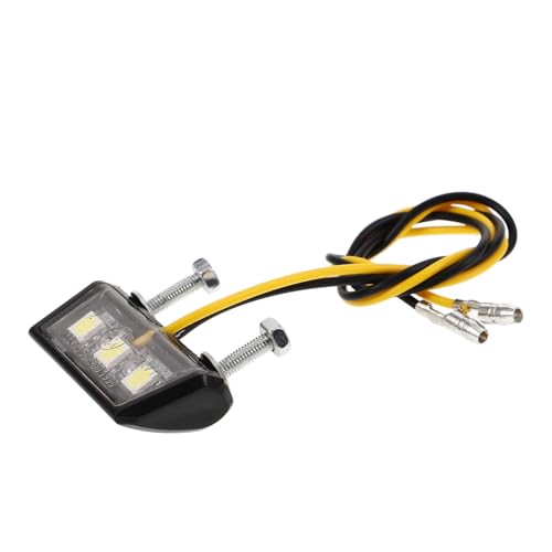 Garneck Luz de Matrícula de Motocicleta LED Luz Trasera Bombillas LED para Matrícula para Coche y Moto