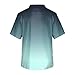 Men's Fit Gradient Color Scrub Tops Plus Size V-Neck Short Sleeve Funny Medical Workwear with 3 Pocket S-5XL