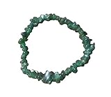 [A&S Crystals] JADE Natural Stone Gemstone Stretchy Chip Bracelet