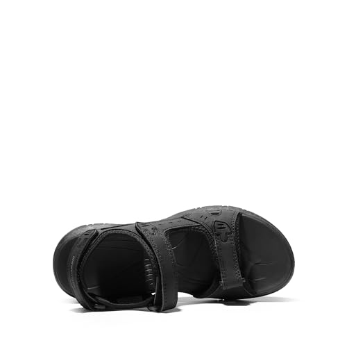 DREAM PAIRS Women's Walking Sport Athletic Sandals Comfort Open Toe Casual Outdoor Hiking Summer Shoes,Size 6,Black,SDSA2401W